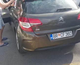 Citroen C4 2014 car hire in Montenegro, featuring ✓ Diesel fuel and 115 horsepower ➤ Starting from 18 EUR per day.