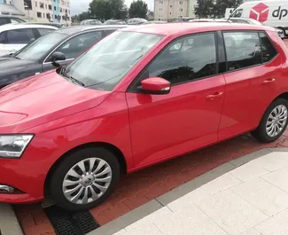 Skoda Fabia rental. Economy Car for Renting in Czechia ✓ Deposit of 250 EUR ✓ TPL, CDW, SCDW, Theft, Abroad insurance options.