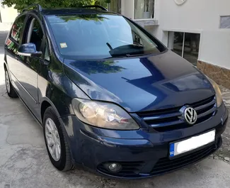 Front view of a rental Volkswagen Golf Plus in Burgas, Bulgaria ✓ Car #1645. ✓ Automatic TM ✓ 0 reviews.