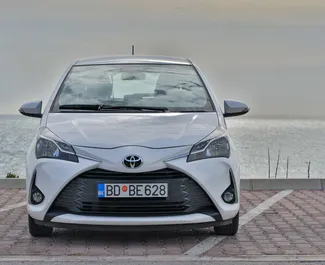 Toyota Yaris 2019 car hire in Montenegro, featuring ✓ Petrol fuel and 110 horsepower ➤ Starting from 33 EUR per day.