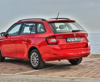Skoda Fabia Combi 2019 car hire in Montenegro, featuring ✓ Petrol fuel and 110 horsepower ➤ Starting from 27 EUR per day.