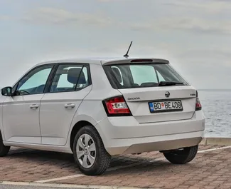 Skoda Fabia 2017 car hire in Montenegro, featuring ✓ Petrol fuel and 110 horsepower ➤ Starting from 21 EUR per day.