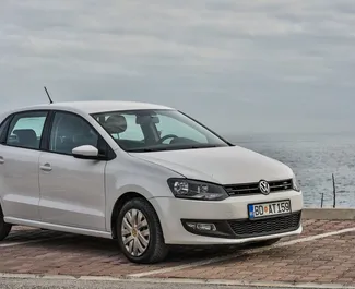 Front view of a rental Volkswagen Polo in Budva, Montenegro ✓ Car #1138. ✓ Automatic TM ✓ 36 reviews.