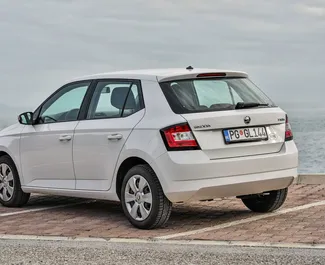 Skoda Fabia 2018 car hire in Montenegro, featuring ✓ Petrol fuel and 110 horsepower ➤ Starting from 21 EUR per day.