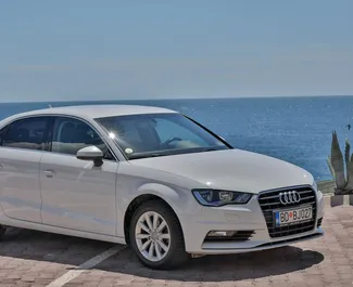 Front view of a rental Audi A3 Sedan in Budva, Montenegro ✓ Car #2042. ✓ Automatic TM ✓ 22 reviews.