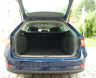 Skoda Superb Combi 2019 car hire in Czechia, featuring ✓ Diesel fuel and 150 horsepower ➤ Starting from 37 EUR per day.