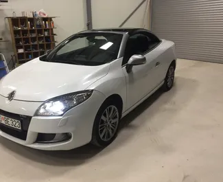 Front view of a rental Renault Megane Cabrio in Budva, Montenegro ✓ Car #2196. ✓ Automatic TM ✓ 1 reviews.