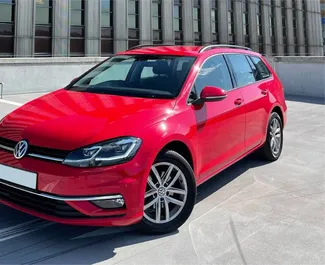 Front view of a rental Volkswagen Golf Variant in Prague, Czechia ✓ Car #1283. ✓ Automatic TM ✓ 1 reviews.