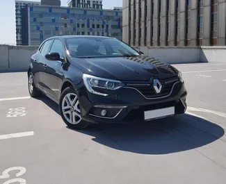 Front view of a rental Renault Megane in Prague, Czechia ✓ Car #4206. ✓ Automatic TM ✓ 1 reviews.