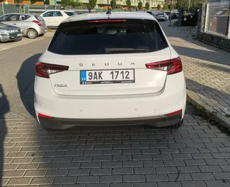 Petrol 1.0L engine of Skoda Fabia 2022 for rental in Prague.