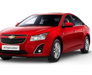 Front view of a rental Chevrolet Cruze at Burgas Airport, Bulgaria ✓ Car #3633. ✓ Automatic TM ✓ 1 reviews.