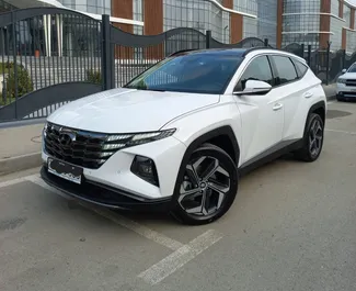 Vooraanzicht van een huurauto Hyundai Tucson in Bakoe, Azerbeidzjan ✓ Auto #7955. ✓ Transmissie Automatisch TM ✓ 1 beoordelingen.