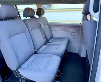 Diesel 2.0L engine of Volkswagen Transporter 2016 for rental in Prague.