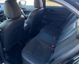 Interior of Mitsubishi Eclipse Cross for hire in Czechia. A Great 5-seater car with a Automatic transmission.