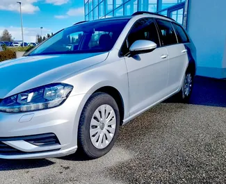 Front view of a rental Volkswagen Golf Variant in Prague, Czechia ✓ Car #392. ✓ Manual TM ✓ 0 reviews.