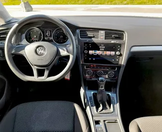 Diesel 1.6L engine of Volkswagen Golf Variant 2018 for rental in Prague.