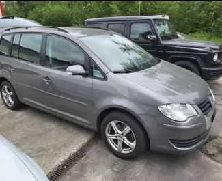 Car Hire Volkswagen Touran #10084 Manual at Tirana airport, equipped with 2.0L engine ➤ From Kristi in Albania.