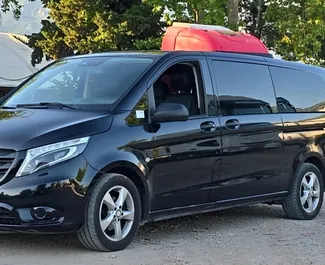 Front view of a rental Mercedes-Benz Vito in Bar, Montenegro ✓ Car #2274. ✓ Automatic TM ✓ 3 reviews.