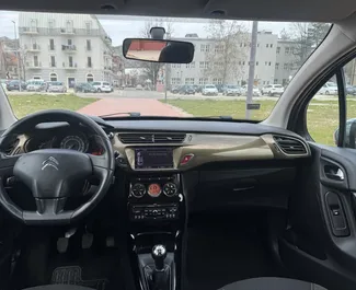 Front view of a rental Citroen C3 in Budva, Montenegro ✓ Car #13247. ✓ Manual TM ✓ 8 reviews.