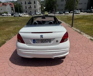 Diesel 1.6L engine of Peugeot 207cc 2014 for rental in Budva.