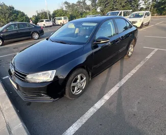 Front view of a rental Volkswagen Jetta in Burgas, Bulgaria ✓ Car #1664. ✓ Manual TM ✓ 2 reviews.