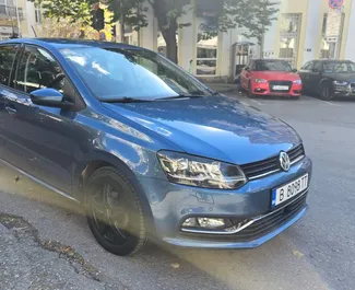 Front view of a rental Volkswagen Polo in Burgas, Bulgaria ✓ Car #1642. ✓ Automatic TM ✓ 0 reviews.