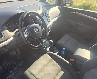Diesel 2.0L engine of Volkswagen Sharan 2022 for rental in Burgas.