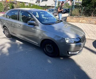 Petrol 1.2L engine of Skoda Rapid 2018 for rental in Burgas.