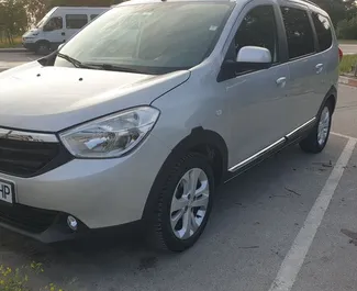 Front view of a rental Dacia Lodgy at Burgas Airport, Bulgaria ✓ Car #15213. ✓ Manual TM ✓ 0 reviews.