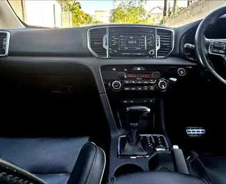 Přední pohled na pronájem Kia Sportage na letišti Mauricius, Mauricius ✓ Auto č. 15380. ✓ Převodovka Automatické TM ✓ Recenze 0.