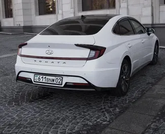 Mietwagen Hyundai Sonata 2021 in Kasachstan, mit Benzin-Kraftstoff und 194 PS ➤ Ab 30000 KZT pro Tag.