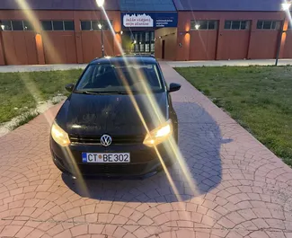 Front view of a rental Volkswagen Polo in Budva, Montenegro ✓ Car #16085. ✓ Manual TM ✓ 3 reviews.